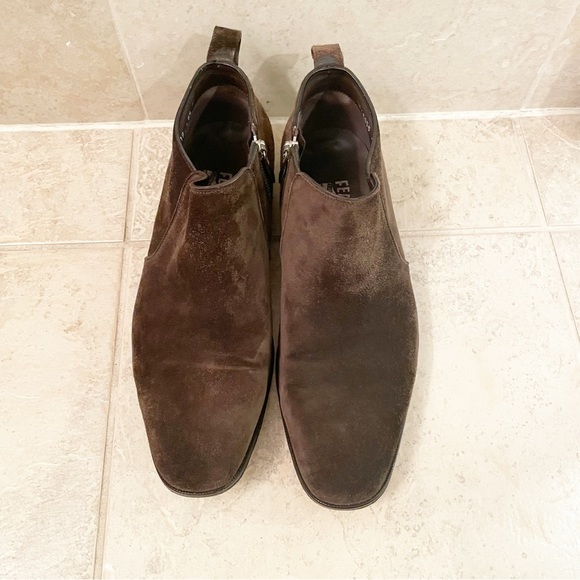 Salvatore Ferragamo Suede Ankle Chelsea Boots - Picture 2 of 10
